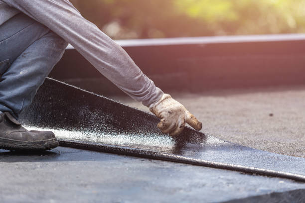 Professional Emergency Waterproofing technician working in Montrose, MI